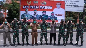 Perda Adaptasi Kebiasaan Baru Provinsi Sumbar Keluar, Pemko Payakumbuh Dukung Danrem Sosialisasi Gerakan Pakai Masker