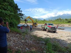 Ada Dugaan Galian C Ilegal di Proyek Irigasi Lubuk Aua CV. Tewang JK