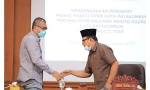 DPRD Hearing Dengan Tokoh Masyarakat Bahas Mesjid Agung, Ketua LKAAM Harapkan Kobek Padi Jo Daun