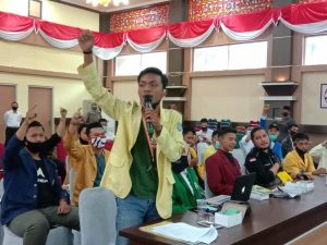 Pemda Solok Dituntut Aliansi Mahasiswa Solok Untuk Menolak UU Cipta Kerja Yang Dibuat DPR-RI