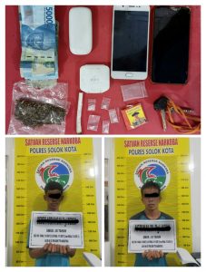 Satres Narkoba Polres Solok Kota Amankan Pemilik Shabu dan Ganja