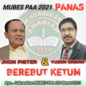 Mubes PAA 20 Maret 2021, John Pieter dan Yuzon Erman Menguat Jadi Ketum