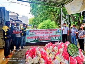 Sambut Ramadhan, Hiswana dan Pertamina Berbagi Pada Ojol