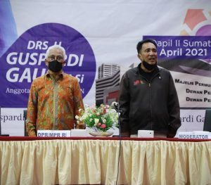 Anggota DPR-RI Fraksi PAN Guspardi Gaus Silaturahmi dan Sosialisasi Dengan Wartawan