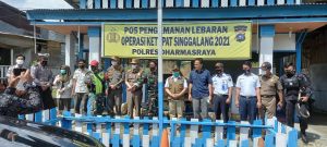 Hingga Hari Terakhir Petugas Penjagaan Posko Arus Mudik Sungai Rumbai Terus Bekerja