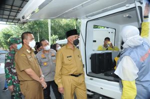 Gubernur Mahyeldi Lounching Mobil Swab PCR, Penanganan Covid-19 di Sumbar