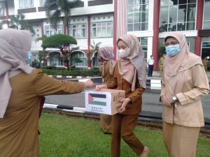 Tim PKK dan GOW Pessel Galang dana untuk Palestina