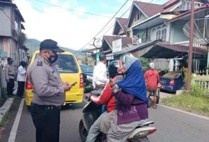 Kota Padang Panjang Tetap ketat, 15 Orang Tidak Bermasker  Terjaring Razia