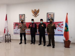 Bupati Pessel dan Forkopimda Ikuti Upacara Hari Lahir Pancasila Secara Virtual