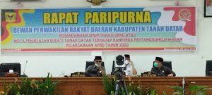 Paripurna DPRD Tanah Datar Dilakukan Secara Virtual 9 Juni 2021