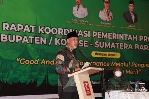 Gubernur Mahyeldi Buka Rakor Pemprov dan Kabupaten/ Kota se Sumbar, Bahas Sistem Merit Dalam Pengisian Jabatan