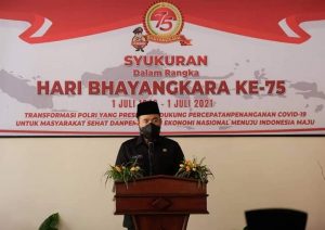 Peringatan Hari Bhayangkara ke-75, Polri Fokuskan Peningkatan Disiplin Prokes Covid-19