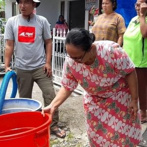 Perumda Kota Padang Salur Kan Air Bersih Secara Gratis Kepada Pelanggan