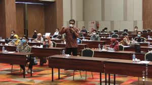 Bimtek Monev Secara Hybrid, Jasman: Prokes Diterapkan KI Sumbar Paripurna