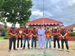 50 Anggota Pemuda Pancasila Pessel Ikut Upacara Bendera Peringatan HUT RI Ke-76