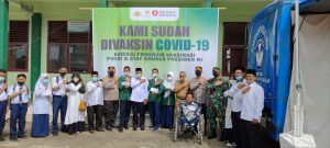 Polres Tanah Datar Gelar Vaksinasi di Pesantren Tanjung Limau