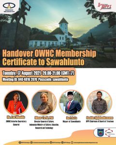 Organisasi Kota Heritage Dunia (OWHC) Pilih Sawahlunto Masuk Dalam Anggota Bereputasi Baik