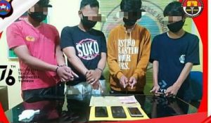  4 tersangka Narkoba Ditangkap Opsnal Sapu Jagat