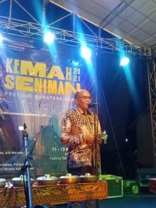 Terus Berbuat, Ketua DPRD Sumbar Kembali Kunjungi Kemah Seniman 2021