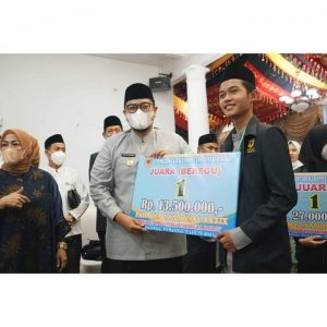 Pemkab Tanah Datar Sambut dan Langsung Beri Reward Kepada Khafilah MTQ Nasional 39 Sumbar