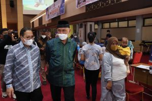 Gubernur Buka Gebyar Vaksinasi 1000 Ibu Hamil dan Menyusui di Auditorium UNP