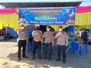 Percepatan  Vaksinasi, Polres Agam, Pelaksanaan Vaksinasi Di Tengah -Tengah Masyarakat Umum