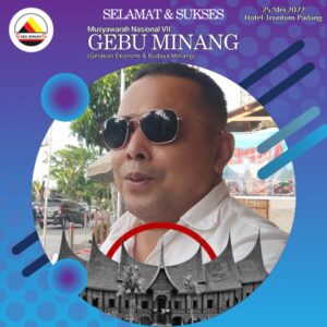 Mantap Fadly Amran Ketua OC Munas VII Gebu Minang