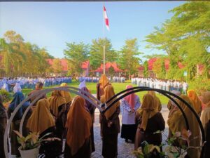 Masuk Hari Pertama Pasca Idul Fitri, SMAN 1 Batang Kapas Gelar Upacara dan Halal Bi Halal