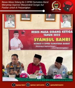 Sampai ke Pelosok Negri, Syamsul Bahri Serap Aspirasi