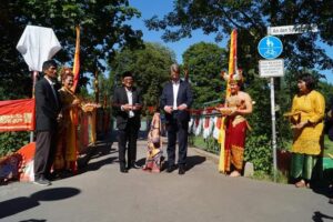 Suatu Kebanggaan Wako Hendri Septa Resmikan Jembatan Padang Brucke di Hildesheim Jerman