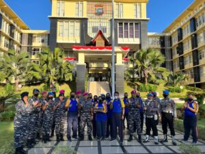 Beri Ucapan Selamat hari Bhayangkara ke 76, Dandenma lantamal II Padang Datangi Polda Sumbar