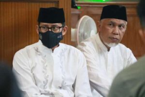 Subuh mubarakah di Masjid Raya Bukittinggi, Mas Menteri dan Buya Gubernur Paparkan Prospek Wisata Halal Sumbar