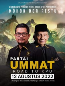Taslim Mohon Doa, Jumat Partai Ummat Daftat ke KPU RI