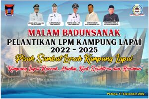 Sabtu Besok, Sonny Afffandi Kedua Kalinya Dilantik jadi Ketua LPM Kampung Lapai