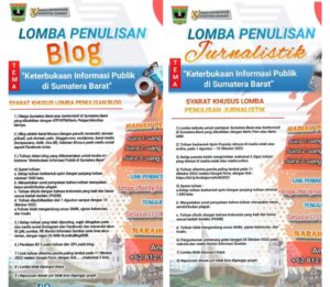 Lomba Penulisan Blog dan Karya Jurnalistik KI Sumbar Masih Menunggu Anda