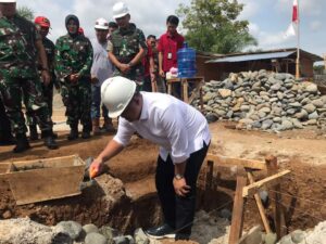 PELETAKAN BATU PERTAMA PEMBANGUNAN MARKAS KODIM DHARMASRAYA