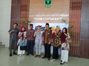 Study Penyusunan APBD 2023, Ketua DPRD Kabupaten Muko-muko Diterima Sekwan Sumbar