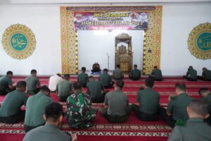 Sambut Hari Juang TNI AD, Korem 032/Web Gelar Doa Bersama