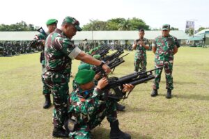 Danrem 032/Wrb Dampingi Asops KASAD Tinjau Kesiapan Operasi Satgas Yonif 133/Yudha Sakti