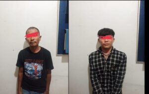 Polsek BAB Tapan Tangkap 2 Pelaku Jamret HP di Lalang Nilau.
