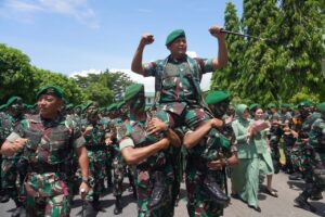 Danrem 032/Wbr Lakukan Kunjungan Perdana Ke Yonif 133/Yudha Sakti