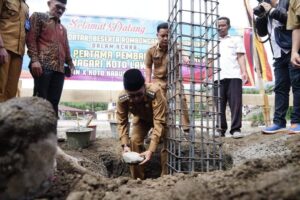 Ditandai Peletakan Batu Pertama Oleh Bupati, Pembangunan Balai Adat Nagari Koto Laweh Dimulai