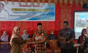 Demi Kajian Lebih Intensif, Camat Rambatan Serahkan Hasil Ketetapan Musrenbang