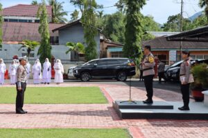 Bertema ” Mudik Aman dan Berkesan”, Polres Pasaman Gelar Apel Pasukan