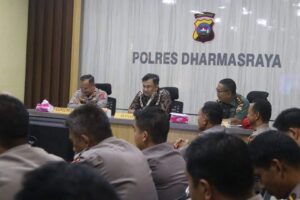 Bupati dan Kapolres Dengarkan Arahan Kapolri, Terkait Persiapan Pengamanan Idul Fitri