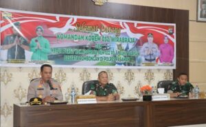 Kapolres Pasaman Sambut Kunjungan Danrem 032 Wira Braja Wujudkan soliditas TNI – Polri, Di kabupaten Pasaman