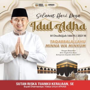 Pemkab Dharmasraya Laksanakan Shalat Idul Adha 1444 H di Masjid Agung 