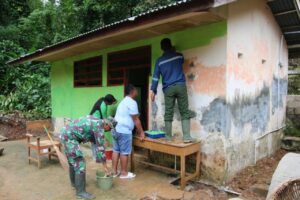 Dansatgas TMMD ke-117 Kodim 0304/Agam Dapat Apresiasi Dari Kepala Sekolah SDN 25 Sungai Bangek