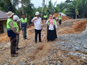 Bupati Pesisir Selatan Tinjau Pembangunan Ruas Jalan di Batu Bakawik