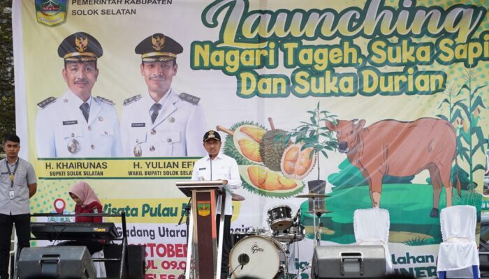 Khairunas Launching Progul “Nagari Tageh Suka Sapi Suka Durian”